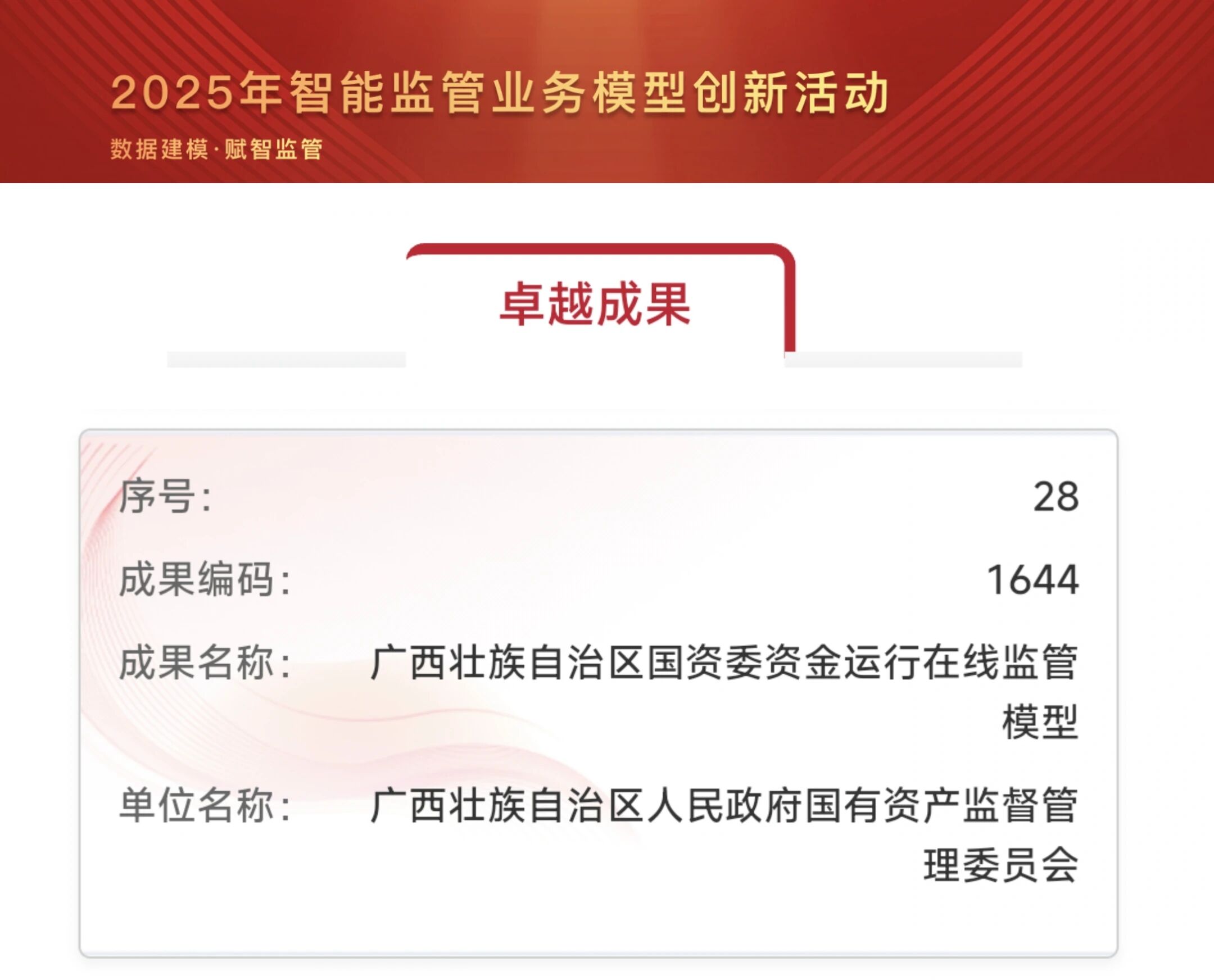 币赢官网集团助力“广西壮族自治区国资委资金运行在线监管模型”荣获卓越成就奖